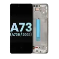 Oled Assembly With Frame For Samsung Galaxy A73 5G (A736 / 2022) (Service Pack) (White)