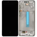 Oled Assembly With Frame For Samsung Galaxy A73 5G (A736 / 2022) (Service Pack) (White)