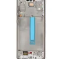 Oled Assembly With Frame For Samsung Galaxy A73 5G (A736 / 2022) (Service Pack) (White)