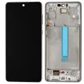 OLED Assembly With Frame For Samsung Galaxy A73 5G (A736 / 2022) (Service Pack) (Gray)