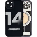 Back Glass With MagSafe Magnet For iPhone 14 (No Logo) (Aftermarket) (Midnight)