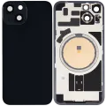 Back Glass With MagSafe Magnet For iPhone 14 (No Logo) (Aftermarket) (Midnight)