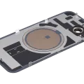 Back Glass With MagSafe Magnet For iPhone 14 (No Logo) (Aftermarket) (Midnight)