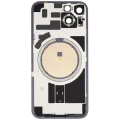 Back Glass With MagSafe Magnet For iPhone 14 (No Logo) (Aftermarket) (Purple)
