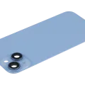 Back Glass w/ MagSafe Magnet For iPhone 14 (Aftermarket) (Blue) (No Logo)