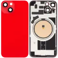 Back Glass w/ MagSafe Magnet For iPhone 14 (Aftermarket) (Red) (No Logo)