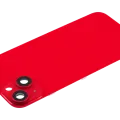 Back Glass w/ MagSafe Magnet For iPhone 14 (Aftermarket) (Red) (No Logo)