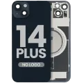 Back Glass w/ MagSafe Magnet For iPhone 14 Plus (Aftermarket) (Midnight) (No Logo)