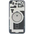 Back Glass w/ MagSafe Magnet For iPhone 14 Plus (Aftermarket) (Midnight) (No Logo)