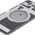 Back Glass w/ MagSafe Magnet For iPhone 14 Plus (Aftermarket) (Midnight) (No Logo)