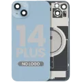 Back Glass w/ MagSafe Magnet For iPhone 14 Plus (Aftermarket) (Blue) (No Logo)