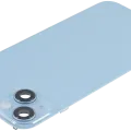 Back Glass w/ MagSafe Magnet For iPhone 14 Plus (Aftermarket) (Blue) (No Logo)