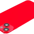 Back Glass w/ MagSafe Magnet For iPhone 14 Plus (Aftermarket) (Red) (No Logo)