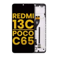 Дисплейний модуль (LCD) з рамкою для Xiaomi Redmi 13C 4G / Xiaomi Poco C65 (Refurbished) (All Colors)