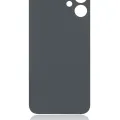 Back Glass With 3M Adhesive For iPhone 12 Mini (No Logo) (Large Camera Hole) (Black)