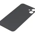 Back Glass With 3M Adhesive For iPhone 12 Mini (No Logo) (Large Camera Hole) (Black)