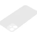 Back Glass With 3M Adhesive For iPhone 12 Mini (No Logo / Large Camera Hole) (White)