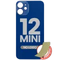Back Glass With 3M Adhesive For iPhone 12 Mini (No Logo / Large Camera Hole) (Blue)