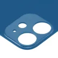 Back Glass With 3M Adhesive For iPhone 12 Mini (No Logo / Large Camera Hole) (Blue)