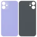 Back Glass With 3M Adhesive For iPhone 12 Mini (No Logo / Large Camera Hole) (Purple)
