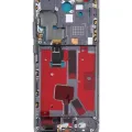 OLED Assembly With Frame For Huawei P40 Pro (Refurbished) (Black)