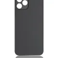 Back Glass With 3M Adhesive For iPhone 12 Pro (No Logo) (Large Camera Hole) (Graphite)
