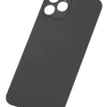 Back Glass With 3M Adhesive For iPhone 12 Pro (No Logo) (Large Camera Hole) (Graphite)