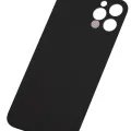 Back Glass With 3M Adhesive For iPhone 12 Pro (No Logo) (Large Camera Hole) (Graphite)