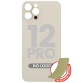 Back Glass With 3M Adhesive For iPhone 12 Pro (No Logo / Large Camera Hole) (Gold)