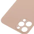Back Glass With 3M Adhesive For iPhone 12 Pro (No Logo / Large Camera Hole) (Gold)