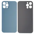 Back Glass With 3M Adhesive For iPhone 12 Pro (No Logo / Large Camera Hole) (Pacific Blue)