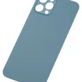 Back Glass With 3M Adhesive For iPhone 12 Pro (No Logo / Large Camera Hole) (Pacific Blue)
