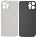 Back Glass With 3M Adhesive For iPhone 12 Pro (No Logo / Large Camera Hole) (Silver)