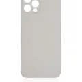 Back Glass With 3M Adhesive For iPhone 12 Pro (No Logo / Large Camera Hole) (Silver)