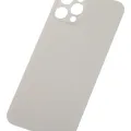Back Glass With 3M Adhesive For iPhone 12 Pro (No Logo / Large Camera Hole) (Silver)