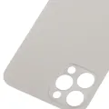 Back Glass With 3M Adhesive For iPhone 12 Pro (No Logo / Large Camera Hole) (Silver)