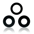Back Camera Lens (Glass Only) With Adhesive For iPhone 12 Pro (3 Piece Set) (Aftermarket Plus)
