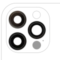 Back Camera Lens With Bracket & Bezel For iPhone 12 Pro (3 Piece Set) (Aftermarket Plus) (Graphite)