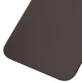 Back Glass With 3M Adhesive For iPhone 12 (No Logo / Large Camera Hole) (Black)