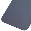 Back Glass With 3M Adhesive For iPhone 12 (No Logo / Large Camera Hole) (Blue)