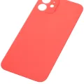 Back Glass With 3M Adhesive For iPhone 12 (No Logo / Large Camera Hole) (Red)