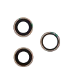 Back Camera Lens (Glass Only) With Adhesive For iPhone 12 Pro (3 Piece Set) (Aftermarket Plus) (10 Pack)