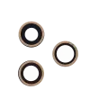 Back Camera Lens (Glass Only) With Adhesive For iPhone 12 Pro Max (3 Piece Set) (Aftermarket Plus) (10 Pack)