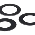 Back Camera Lens (Glass Only) With Adhesive For iPhone 12 Pro Max (3 Piece Set) (Aftermarket Plus) (10 Pack)