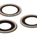 Back Camera Lens (Glass Only) With Adhesive For iPhone 12 Pro Max (3 Piece Set) (Aftermarket Plus) (10 Pack)