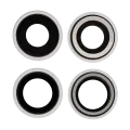Back Camera Lens With Bracket & Bezel For iPhone 12 / 12 Mini (Aftermarket Plus) (White) (10 Pack)