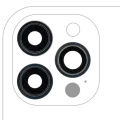 Back Camera Lens With Bracket & Bezel For iPhone 12 Pro Max (3 Piece Set) (Real Sapphire) (Premium) (Pacific Blue)