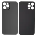 Back Glass With 3M Adhesive For iPhone 12 Pro Max (No Logo / Large Camera Hole) (Graphite)