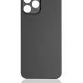 Back Glass With 3M Adhesive For iPhone 12 Pro Max (No Logo / Large Camera Hole) (Graphite)