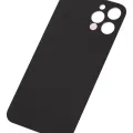 Back Glass With 3M Adhesive For iPhone 12 Pro Max (No Logo / Large Camera Hole) (Graphite)